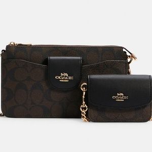 Coach Poppy Crossbody Signature Canvas